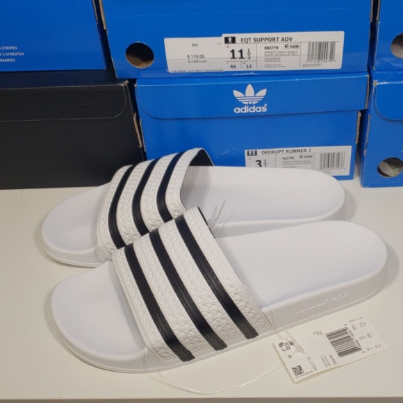 adidas Other - Adidas Adilette Slides White Brand new Sz 10-12